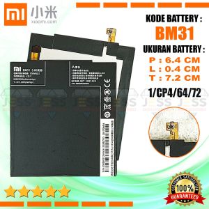 Baterai Xiaomi Mi 3 - Mi3 Battery Batre Original BM31 / BM-31