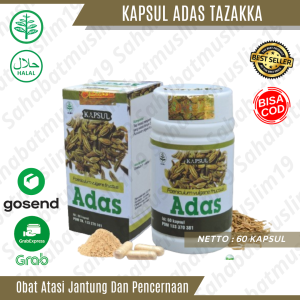 Kapsul Adas Tazakka Obat Atasi Penderita Gangguan Jantung Dan Pencernaan Ampuh Original
