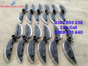 Lưỡi dao gắn máy băm chuối mịn dài 40cm lỗ cốt 24mm siêu sắc bén