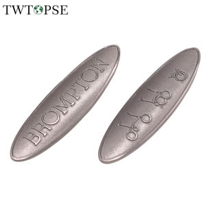 TWTOPSE Metal Bike Bicycle Stickers Badge For Brompton Folding Bicycle Head Decal Head Stem Post Handlebar Stem Bike Bicycle Stickers Part Accessories