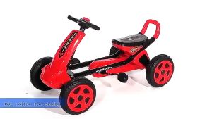 YBL-Racing Pedal Type Ride-On Go Kart for Kids Baby Manual Pedal Go Kart with Brake EVA Wheels Outdoor Ride On Toy Car for Boys Girls Age 2-10 Years