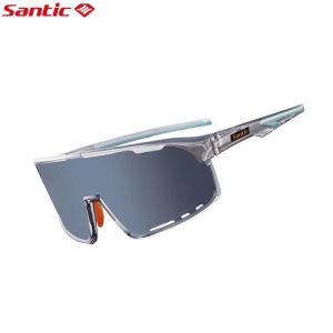 Santic Cycling Glasses Anti Fog Sunscreen Windproof Eye Protection Outdoor Sports Bike Sunglasses