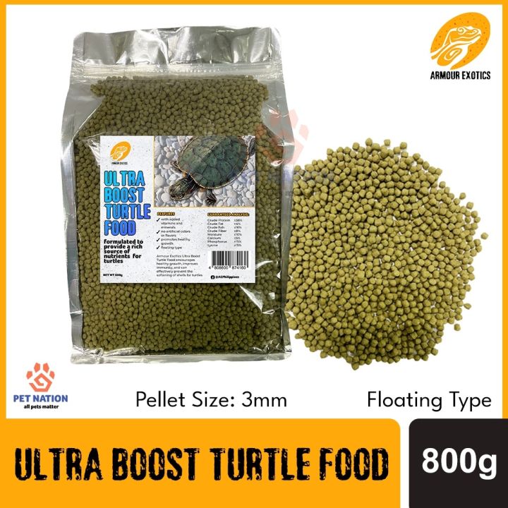 Armour Exotics Ultra Boost Turtle Food 800g Floating Pellets Sticks ...