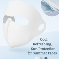 Hyaluronic Acid 3D Full Face Sunscreen Mask UPF50+ UV Protection Breathable And Sweat Absorbent Without Feeling Stuffy. 