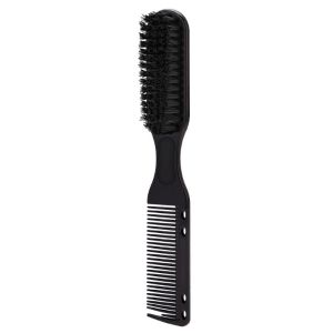 2 in 1 Beard Comb and Brush Soft Bristles For Mens Hair Styling Facial Grooming Barber Salon Travel