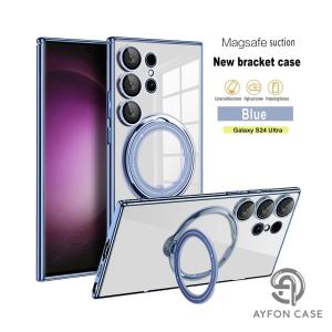 MODA Case For Samsung Galaxy S23 S23+ S23Plus S23Ultra / S24 S24+ S24Plus S24Ultra PLUS ULTRA LUXURY RING PLATING Silikon Magnetic Mirror Casing Rotating AF-217