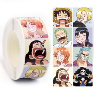 New Sanrio Kuromi Cinnamon Dog Melody Handbook Stickers 500 Sheets Large Capacity High-Value Roll Stickers