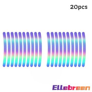 20pcs Car Wheel Hub Reflective Sticker for Night Driving Car-Styling Accessories