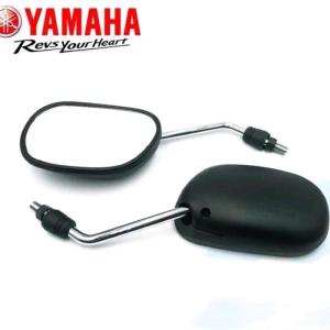 FOLDABLE CARBON SIDE MIRROR UNIVERSAL YAMAHA 10MM CLEAR ADJUSTABLE FOR MOTORCYCLE H2352