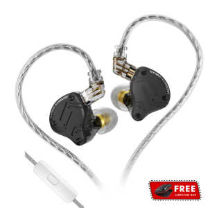 KZ ZS10 PRO X Upgraded 1DD+4BA Hybrid Driver HiFi in Ear Earphones IEM with Alloy Faceplace Detachable Silver-Plated Recessed 0.75mm 2Pin Cable for Audiophile Musician DJ Stage KZ ZS10 PRO X / EDX PRO X / ZSN PRO 2