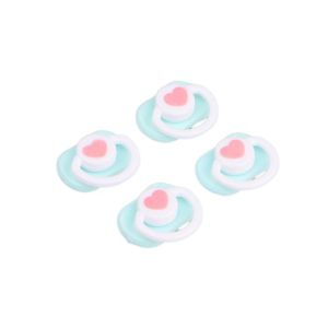 WARM 4Pcs Miniature Mini Doll Pacifier Plastic Pacifier Model Doll Pacifier Accessories Toy Pacifier Accessories Cute BJD Doll Dummy Pacifier Doll House