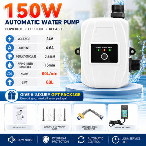 CHUANGCHAO Water pump shower booster pump 220V 150-300W automatic household suitable for sinks showers etc