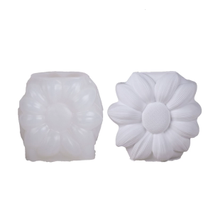 Creative Unique Flower Holders and Pen Pot with Sunflowers Sturdy Silicone Resin Mould for Craft Lovers Daily Use