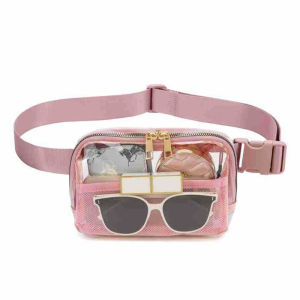PVC Transparent Waist Bag New Nylon Waterproof Outdoor Sports Running Waist Bag Mobile Phone Diagonal Cross Men Womens Waist Bag