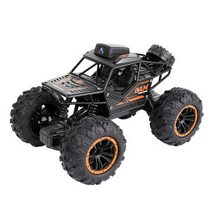 LSRC Wireless Rc Alloy Car Toy Wifi Camera Off-road Mobile Phone HD Video Black Remote Control Truck Vehicle Toy Gift for Boys Kids