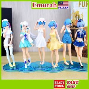 Rem & Ram Figure 8cm Re:Zero - Starting Life in Another World Action Figure Figurine Doll Gift Remu 雷姆