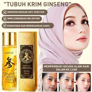 [100% Asli] Ginseng Serum 120ml Esensi Anti Kerut Serum Ginseng Hydrating Anti Aging Serum Wajah Kulit Wajah Glowing Soothing Anti-penuaan Rough Essence Toner Moisturizing Mengencangkan Kulit Wajah Skin Skincare Serum Collagen Sensitive
