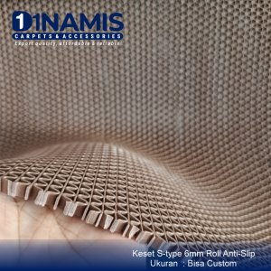 Keset lantai PVC Anti-Slip Roll S-Type uk 60x120 tebal 6mm