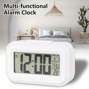 【COD】LED Digital Alarm Clock Electronic Digital Alarm Screen Desktop Table Clocks for Home Office Backlight Snooze Calendar Clock