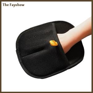 [The Fayshow] Pet Electrostatic Hair Removal Gloves Double-sided Pet Grooming Gloves Double-sided Bidirectional Brush Sticky Hair Artifact
