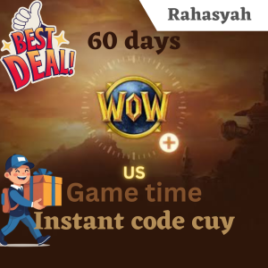 US world of warcraft game time gt 60 hari wow Reedem code