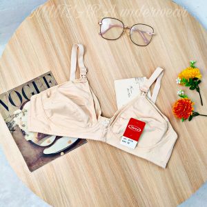 Bra Menyusui Sorex 8119 Size 36-42 Bahan Katun Tanpa Busa Bukaan Atas / BH Menyusui Katun Sorex 8119