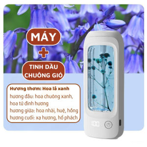 Máy Khuếch Tán Tinh Dầu Thông Minh Có Hoa Trang Trí Xịt Tự Động 6 Chế Độ Đèn Ngủ Đổi 7 Màu Theo Mood