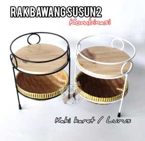 rak bawang susun2 kalo kombinasi | rak bumbu dapur minimalis