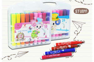 Hộp bút lông màu 12/18/24/36 cao cấp LM - 606 loại G-STAR