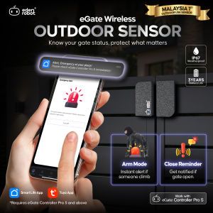 Eden Robot Official 🔷 eGate Wireless Outdoor Gate Sensor. IP67 Waterproof Arm Mode Close Reminder. Works with eGate Controller Pro 5.Tuya App/SmartLife app