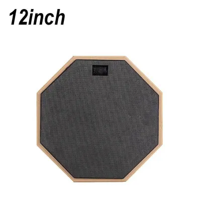 Pad Drum Latihan 12 Inch Hitam Practice Pad Untuk Melatih Kecepatan Ketukan Cocok Drumset Marching Band