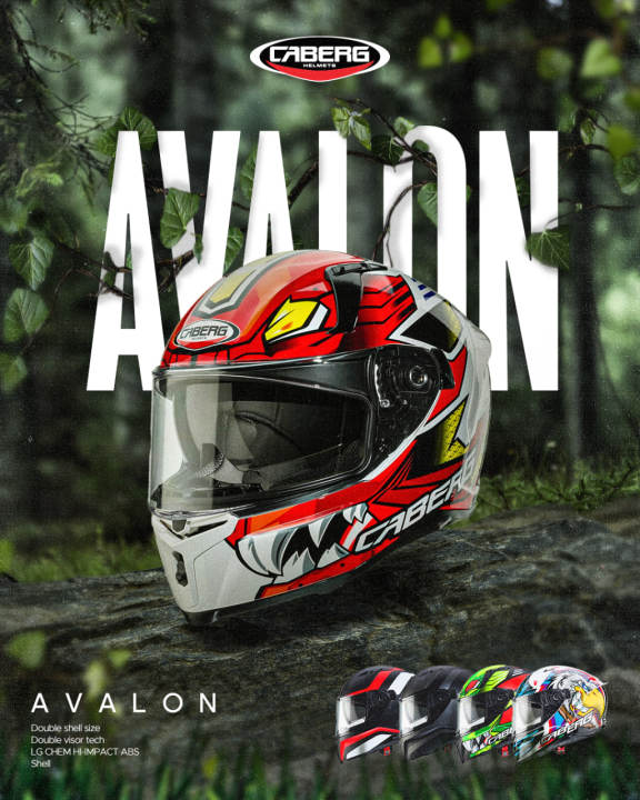 Caberg Casco Integrale Avalon Giga - Opaco Nero/Giallo Fluorescente/Rosso Fluorescente, Taglia XL, Doppia Visiera
