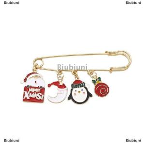 [COD] Biubiuni Giáng sinh loạt Kim Loại trâm cài phim hoạt hình Santa Claus phù hiệu quần áo phụ kiện giáng sinh Quà Tặng pins