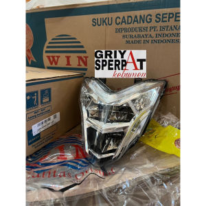 Reflektor Lampu depan sonic 150 + LED merek WIN