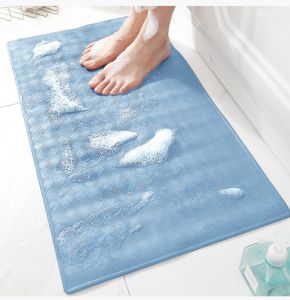*CLERANCE* TPE Anti-Slip PVC Bath Mat|Quick Dry Safe Bathroom Floor Mat|40X70CM Non-Slip Bath Cushion