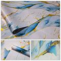 Wallpaper Dinding Bahan Pvc Motif Marmer Biru Gold 3,5m x 45cm | Lazada ...