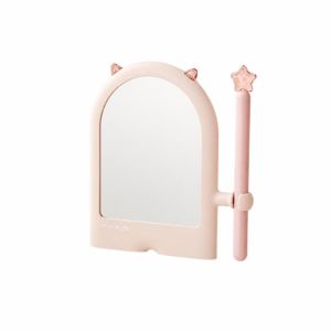 CHLOCH Người tổ chức Star Wand Gương trang điểm Tự lập Hình dạng tai mèo Gương Gương trang điểm để bàn dành cho bàn trang điểm phòng ngủ và ký túc xá sinh viên