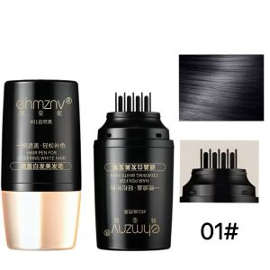 ผงแฮร์ไลน์ ปกปิดผมหงอก ปากกาปกปิดผมขาว แป้งแฮร์ไลท์ ที่ปิดเหม่ง ปิดเหม่ง ปิดผมขาว หวีย้อมผมแบบพกพา สารสกัดพืช ไม่ทำร้ายหนังศีรษะ กันน้ำและแห้งเร็ว