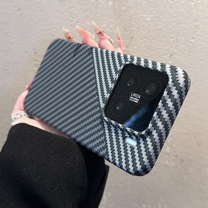 Ultra Thin Carbon Fiber Texture Magnetic Case For Xiaomi 17 15 15S 14 13 Ultra Pro For Magsafe Shockproof Hard Slim Matte Cover
