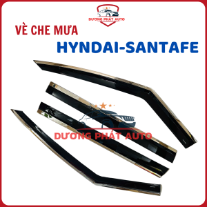 Vè Che Mưa CHỈ INOX Xe Huyndai Santafe đời 2025+ Hàng chỉ INOX sáng bóng cao cấp nhất thị trường