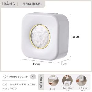 Hộp đựng màng bọc phực phẩm treo tường hộp đựng túi lọc rác bồn rửa bát