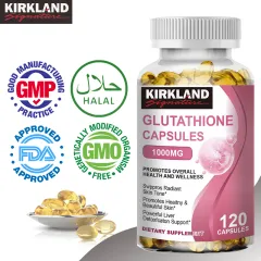 kirkland glutathione capsule l dischem GLUTATHIONE 1000MG Antioxidant 120pcs glutathione or vitamin c Mag-Glow