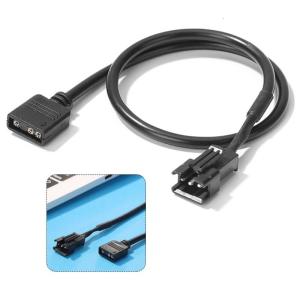 Bo mạch chủ 12V 4pin RGB 5V 3pin Thiết bị chuyển đổi Cáp cho PC máy tính dòng dải đèn LED 3pin/4pin nam nữ