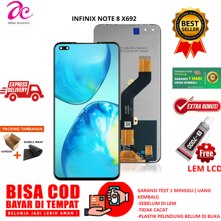 LCD INFINIX NOTE 8 X692 FULLSET TOUCHSCREEN BLACK | Lazada Indonesia