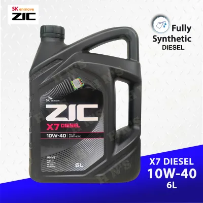 SK ZIC X7 Diesel 10W-40 Fully Synthetic Motor Oil (6 Liters)