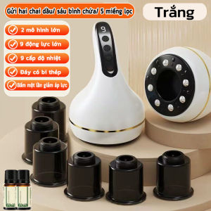 Máy giác hơi cạo gió massage6 cái lọ thủy tinh trong suốt，sẽ tự động đi lên và xuống massage  9 cấp độ giảm đau BH2năm
