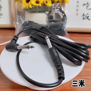 5M 10Ft Electric Patch Cord Guitar Amp Guitar Cable Guitar Audio Cable Straight To Right Angle Plug