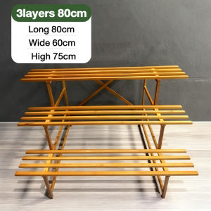 Plant Stand Ladder Shelf Flower Rack Wooden Multi-Tier Display for Indoor Outdoor Balcony Garden Space Saving Decor