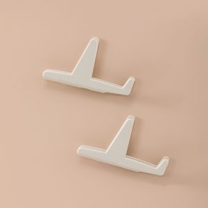 ☘️✈️ตะขอเสียบปลั๊กบิน✈️ขนาดเล็ก ที่ใส่ลวด ออแกไนเซอร์เสียบสายไฟสำหรับห้องครัว มินิแพ็คคู่ เรียบง่าย มีสไตล์ พร้อมส่ง