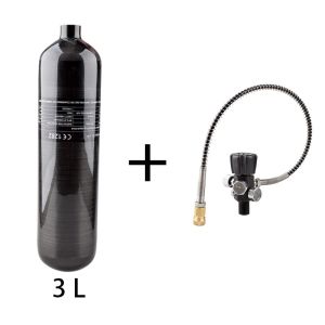 HPA Station 3L Carbon Fiber Air Tank 300BAR 4500PSI Cylinder Charging Fill Regulator M18*1.5 Diving Aquarium CO2 Soda Fittings